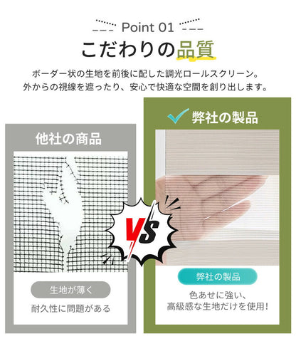 調光ロールスクリーン ロールスクリーン 遮光 採光 小窓 ブラインドカーテン 無地 北欧 洋室 賃貸OK 取り付け簡単 断熱 通気 目隠し ロールカーテン  調光 リビング  間仕切り 幅60~92*高さ182cm