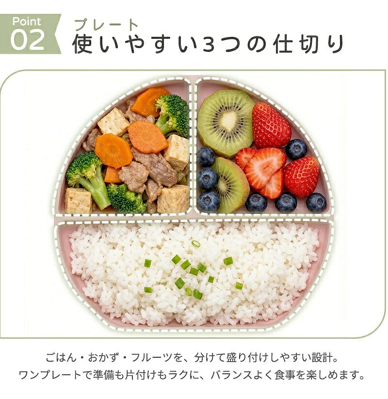 ベビー食器4点セット 離乳食 食器セット シリコン ステンレス プレート ひっくり返らない 赤ちゃん 女の子 男の子 吸盤付き 食洗機対応 電子レンジ対応 すくいやすい 出産祝い ギフト プレゼント お食事プレート 離乳食プレート トレーニングカトラリー スプーン 滑り止め