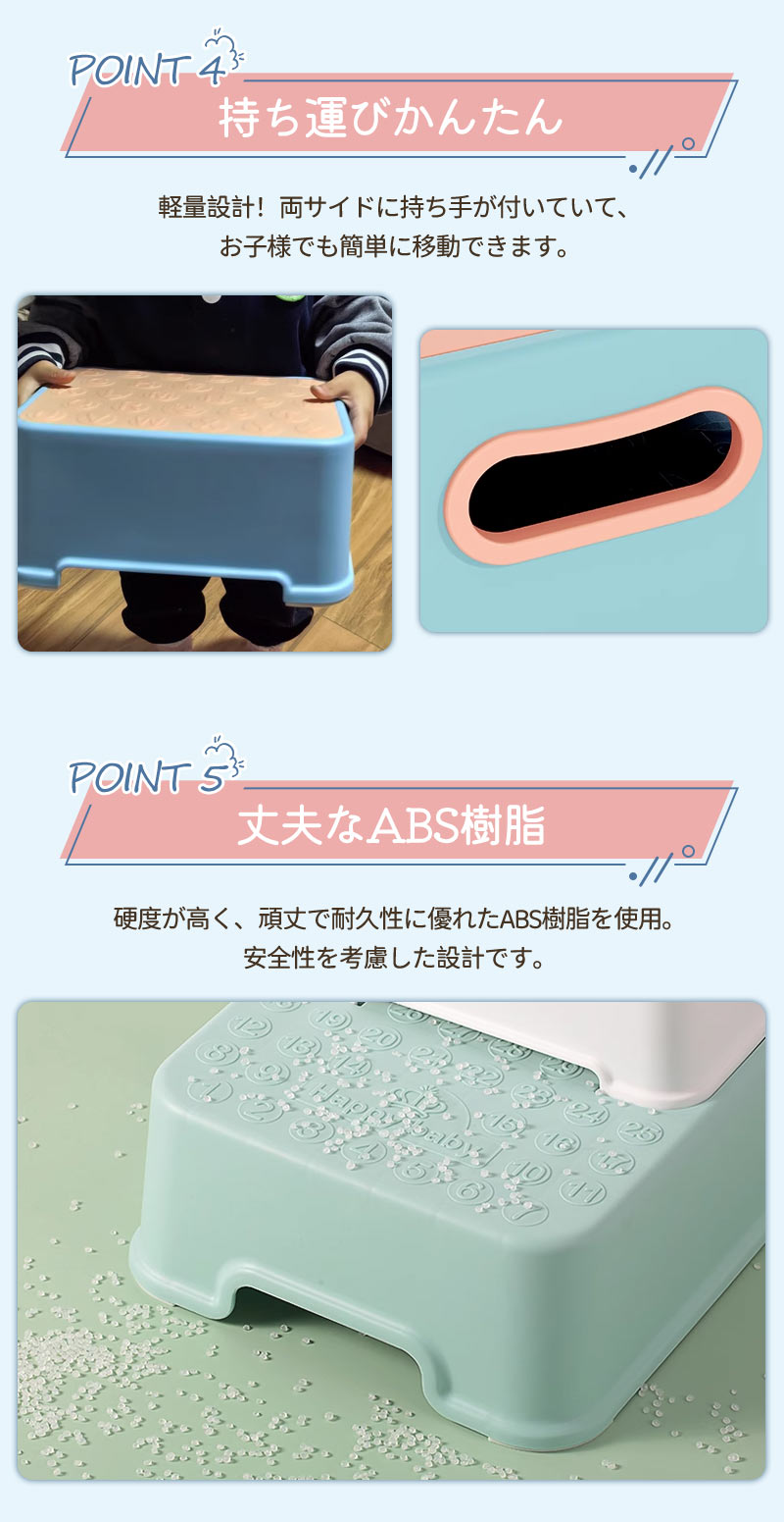 踏み台 子供 子ども こども キッズ 2段 洗面所 トイレ 手洗い キッチン トイトレ お手伝い ステップ ステップ台 階段 踏台 トイトレ 台 トイレトレーニetmtd-001