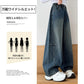 デニム ワイドパンツ キッズ 女の子 ダンス 衣装 子供服 110cm 120cm 130cm 140 150cm 160cm 170cm ジーパン ウエストゴム ダメージ ジーンズ 長ズボン 女子 通学 通園 子供 服 ジュニア 小学生 中学生 幼稚園 韓国 ファッション おしゃれ 可愛い 韓国子供服 春 夏 秋