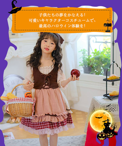 ハロウィン コスプレ 魔女　ゴスロリ ハロウィン 仮装 小悪魔 コスチューム キッズ ゾンビ デビル ガール 魔法使い 魔法子ども ハロウィン衣装 ブラック コスプレ衣装 cosplay ゴスロリ 吸血鬼 悪魔 イベント パーティー ロリータ