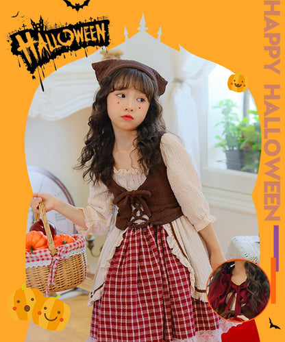 ハロウィン コスプレ 魔女　ゴスロリ ハロウィン 仮装 小悪魔 コスチューム キッズ ゾンビ デビル ガール 魔法使い 魔法子ども ハロウィン衣装 ブラック コスプレ衣装 cosplay ゴスロリ 吸血鬼 悪魔 イベント パーティー ロリータ