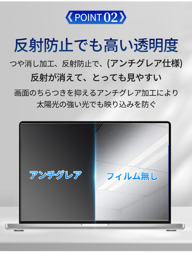 MacBook Air m1 m2 m3 / MacBook Pro m1 m2 画面 パソコン ブルーライトカットフィルム ノートパソコン 液晶保護 保護フィfilm-001
