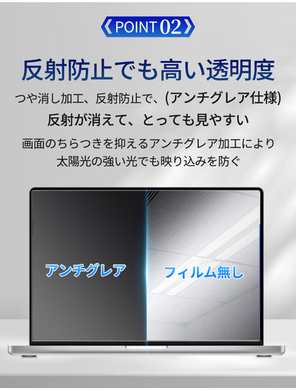 MacBook Air m1 m2 m3 / MacBook Pro m1 m2 画面 パソコン ブルーライトカットフィルム ノートパソコン 液晶保護 保護フィルム 超透明 極低反射 14インチ 15.6 インチ 16 インチ 17.3 インチ 液晶  マックブック フィルム 13インチ 13.6インチ 15インチ 2022 2023 2024