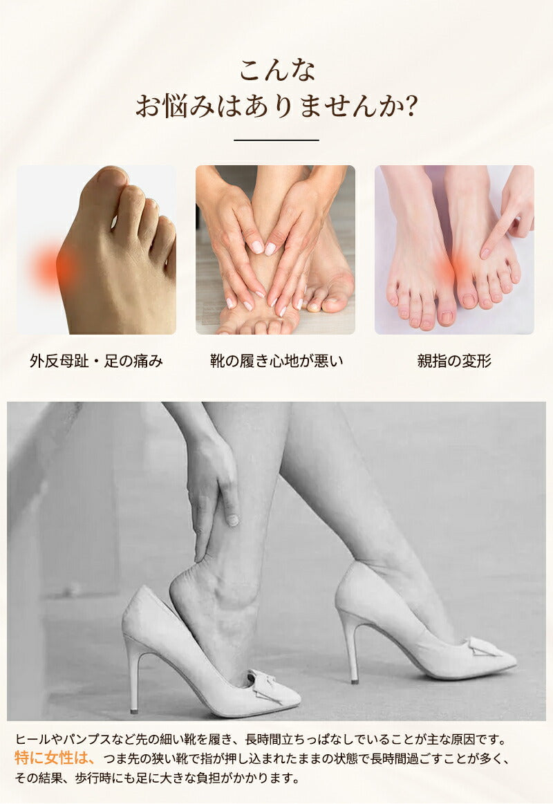 外反母趾 足指セパレーター サポーター フットケア 内反小趾 指 小指 矯正 足指サポーター 外反母趾サポーター 親足 アーチ 寝指 浮き指 左足 右足 足の痛み 五段階調整 内反小趾サポーター 広げる 靴下 浮指 足指 セパレーター 左右セット 衝撃 吸収 保護 サポーター補正
