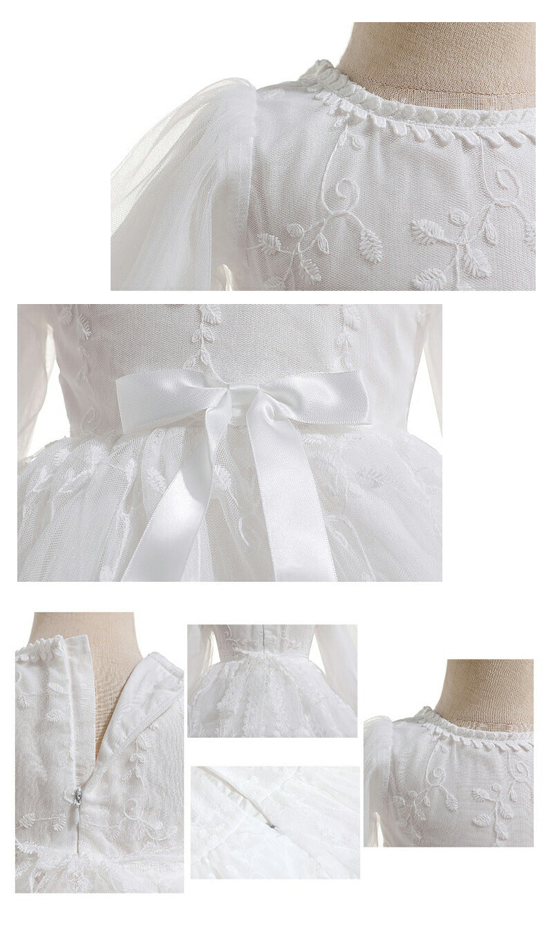 セレモニードレス ベビー ロンパース 退院着 帽子セット 新生児 ベビー服 ワンピース ベビー用品 ナチュラル系 退院 女の子 赤ちゃん お宮参り ベビードレス 花柄ドレス 女の子 レース 出産祝い フォーマル 白 結婚式