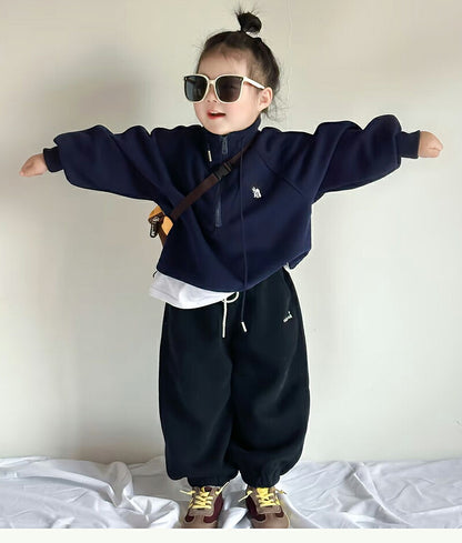 洗える 子供服 ジャケット キッズ アウトドア ベビー アウター ボアジャケット 男の子 女の子 ブルゾン フリース トップス 裏ボア フードなし あったか 柔らかい 防寒 かわいい 春 秋 冬