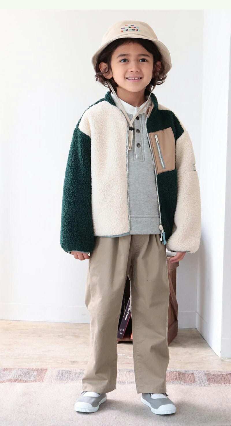 洗える 子供服 ジャケット リバーシブル キッズ アウトドア ベビー アウター 両面着用 ボアジャケット 男の子 女の子 キッズ チップス ブルゾン フリース トップス 裏ボア フードなし あったか 柔らかい 防寒 かわいい 春 秋 冬