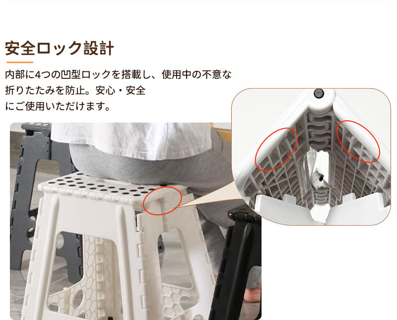 【クーポン利用で1,980円★27日終了！】踏み台 折りたたみ コンパクト 折り畳み 耐荷重150kg 軽量 収納 脚立 折りたたみスツールステップ 踏み台 持fumidai-1702