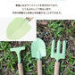 ガーデニングツール 子供用 3本組 収納袋おまけ【4点】 園芸 キッズスコップ　移植ごて セット ガーデンフォーク 熊手　　ソイルスコップ  表面カラーペイントgarden-tool-03