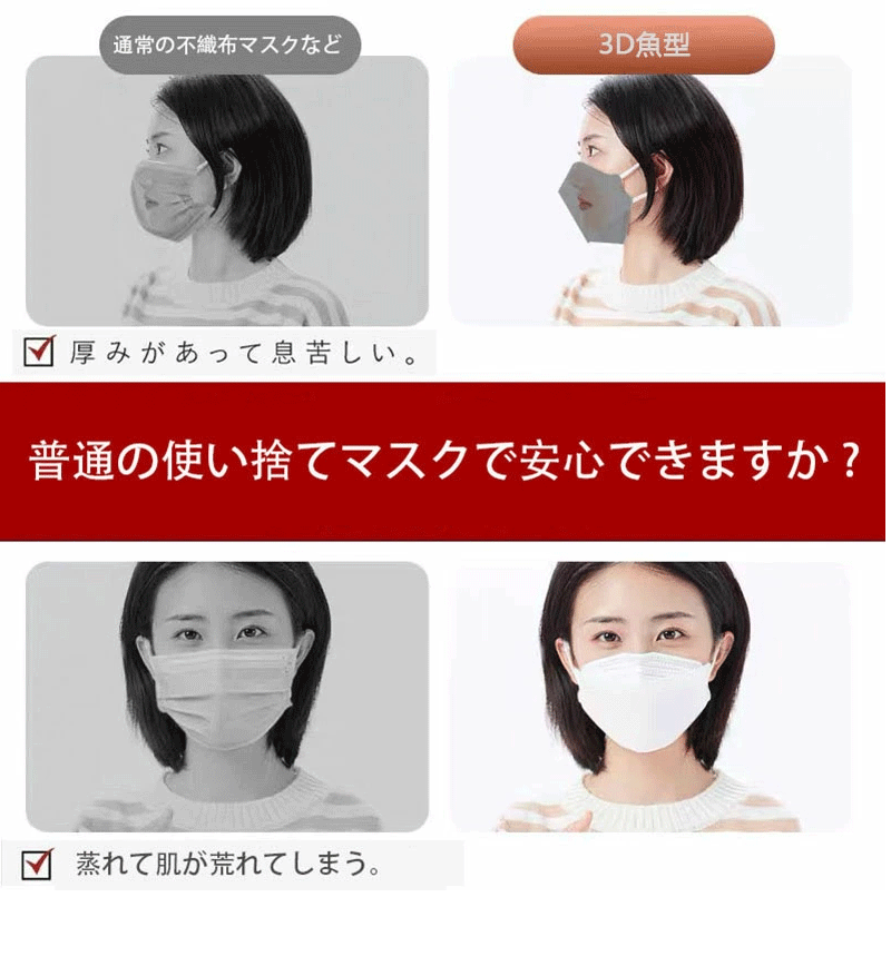 【翌日出荷】【接触冷感×内側】冷感不織布マスク 3d 魚型 柳葉型マスク 40枚セット 夏用 夏用マスク 夏マスク 使い捨て眼鏡が曇らない  韓国規格型 ぴったlgkz-21061901-40pcs