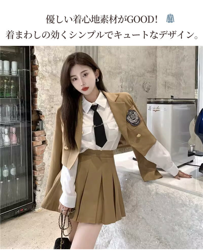 卒業式 スーツ 女の子 4点セット スーツ女の子 フォーマルスーツ 子供スーツ jk制服 高校生 小学生 小学校 女子高生 XSgirlsuit-002
