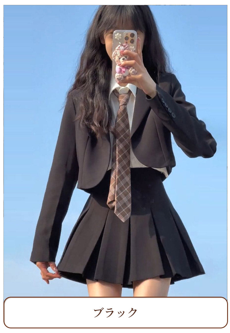 卒業式 スーツ 女の子 3点セット スーツ女の子 フォーマルスーツ 子供スーツ jk制服 高校生 小学生 小学校 女子高生 XSgirlsuit-004