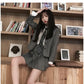 卒業式 スーツ 女の子 大きいサイズ 韓国 卒服 女の子 ネクタイ フォーマル 制服 プレザー スカート 子供服 キッズ 小学生girlsuit-005