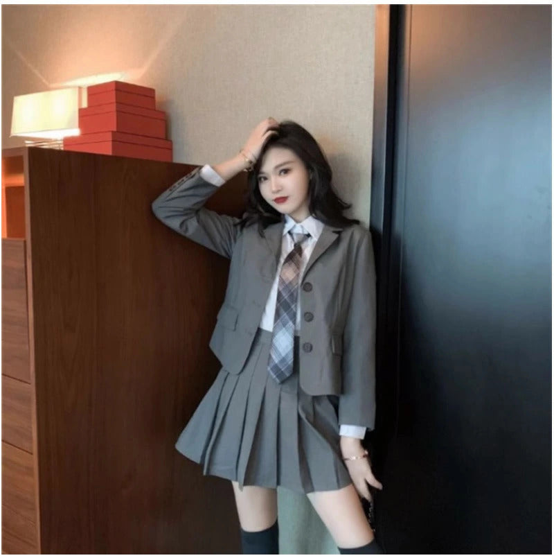 卒業式 スーツ 女の子 大きいサイズ 韓国 卒服 女の子 ネクタイ フォーマル 制服 プレザー スカート 子供服 キッズ 小学生 プレザー 入学式 フォーマル 卒業式 スーツ 女の子 ネクタイ ジャケット 七五三 ブラウス スーツ