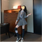 卒業式 スーツ 女の子 大きいサイズ 韓国 卒服 女の子 ネクタイ フォーマル 制服 プレザー スカート 子供服 キッズ 小学生girlsuit-005