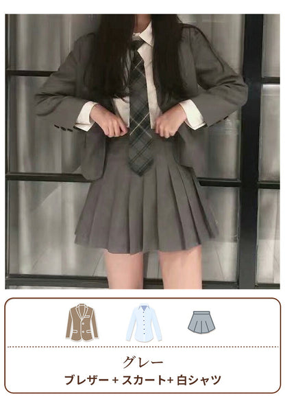 卒業式 スーツ 女の子 大きいサイズ 韓国 卒服 女の子 ネクタイ フォーマル 制服 プレザー スカート 子供服 キッズ 小学生 プレザー 入学式 フォーマル 卒業式 スーツ 女の子 ネクタイ スーツ ジャケット ブラウス 七五三