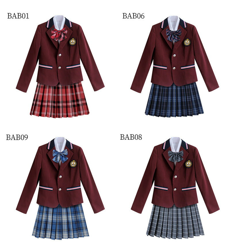 卒業式 スーツ 女の子 5点セット スーツ女の子 フォーマルスーツ 子供スーツ jk制服 高校生 小学生 小学校 女子高生 XSgirlsuit-006-w