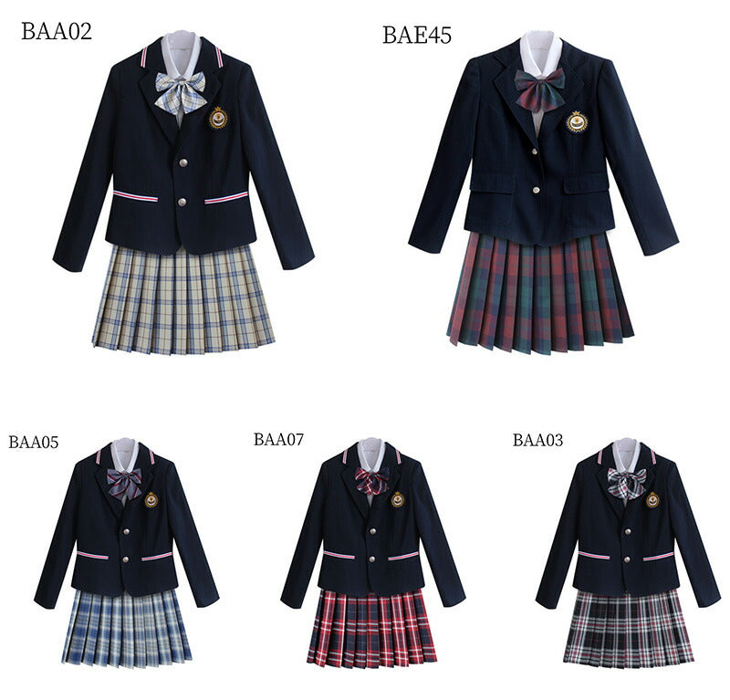 卒業式 スーツ 女の子 5点セット スーツ女の子 フォーマルスーツ 子供スーツ jk制服 高校生 小学生 小学校 女子高生 XSgirlsuit-006-w