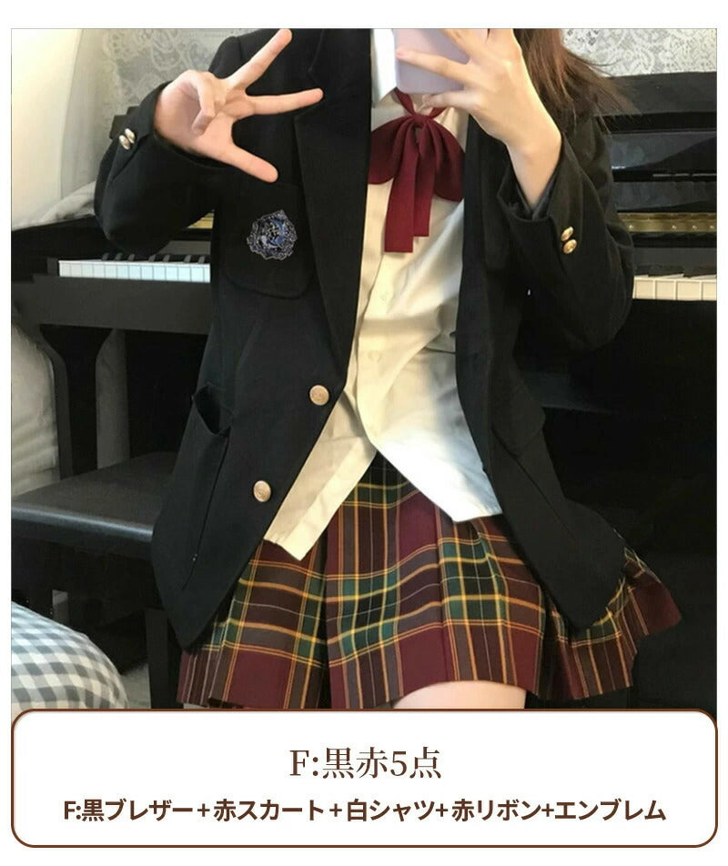 卒業式 スーツ 女の子 5点セット フォーマルスーツ スーツ女の子 子供スーツ キッズスーツ jk制服 子供服 高校生 小学生 小学校 女子高生 卒園式 入学式 学園祭 ジャケット スカート リボン ブラウス スカート 中学生 XS S M L XL XXL 150 160 165