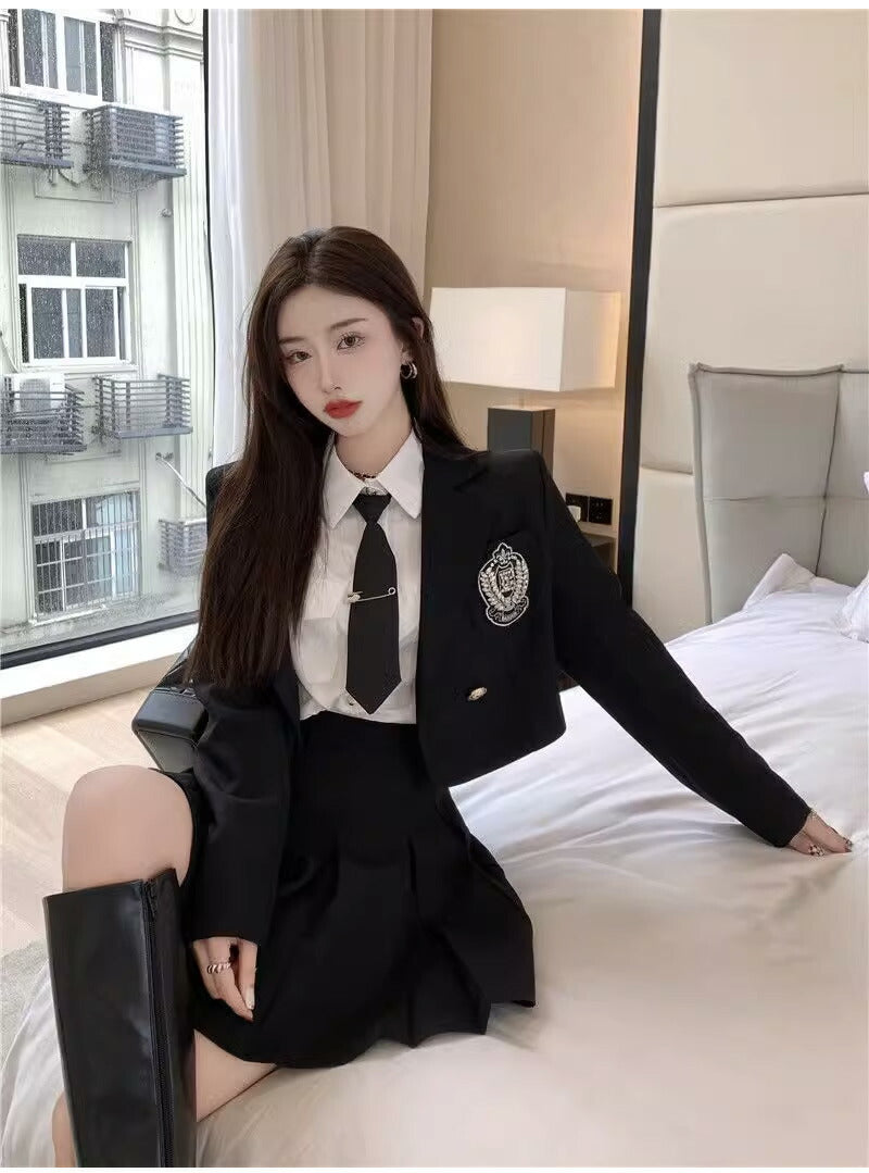 卒業式 スーツ 女の子 4点セット フォーマルスーツ スーツ女の子 子供スーツ キッズスーツ jk制服 子供服 高校生 小学生 小学校 女子高生 卒園式 入学式sutu-1002
