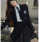 卒業式 スーツ 女の子 4点セット スーツ女の子 フォーマルスーツ 子供スーツ jk制服 高校生 小学生 小学校 女子高生 XS S M L XL XXL キッズ ジャケット ブラウス チェックスカート フォーマル 制服 リボン 中学生 スカート 2点セット