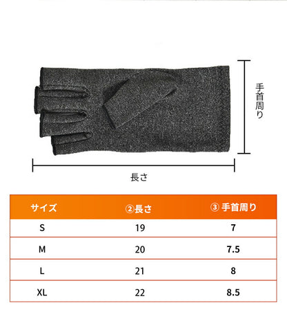 手指サポーター 着圧 手袋サポーター 手首 手指 サポート バネ指 関節炎 手首固定 腱鞘炎 親指 サポーター 固定 手用サポーター 圧縮 マッサージ 指なし 手首サポーター ハーフフィンガー スポーツ パソコン グローブ 引き締め オールシーズン