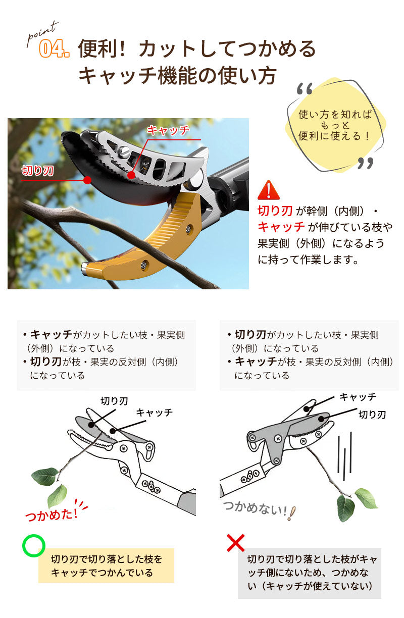 高枝切りバサミ 2段伸縮式 伸縮 2m 3m 4m 軽量 たかえだきりはさみ SK5高級炭素刃 高枝切り鋏 鋸付き 高枝切り鋏 高枝切りノコギリ はさみ ガーデニング用品 果樹園、公園、農場、庭園などに適応 園芸用具 果物取り
