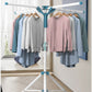 1段物干しスタンド 高さ125cm-170cm 折りたたみ コンパクト おしゃれ ステンレス パラソル 室内 屋外hanger-002