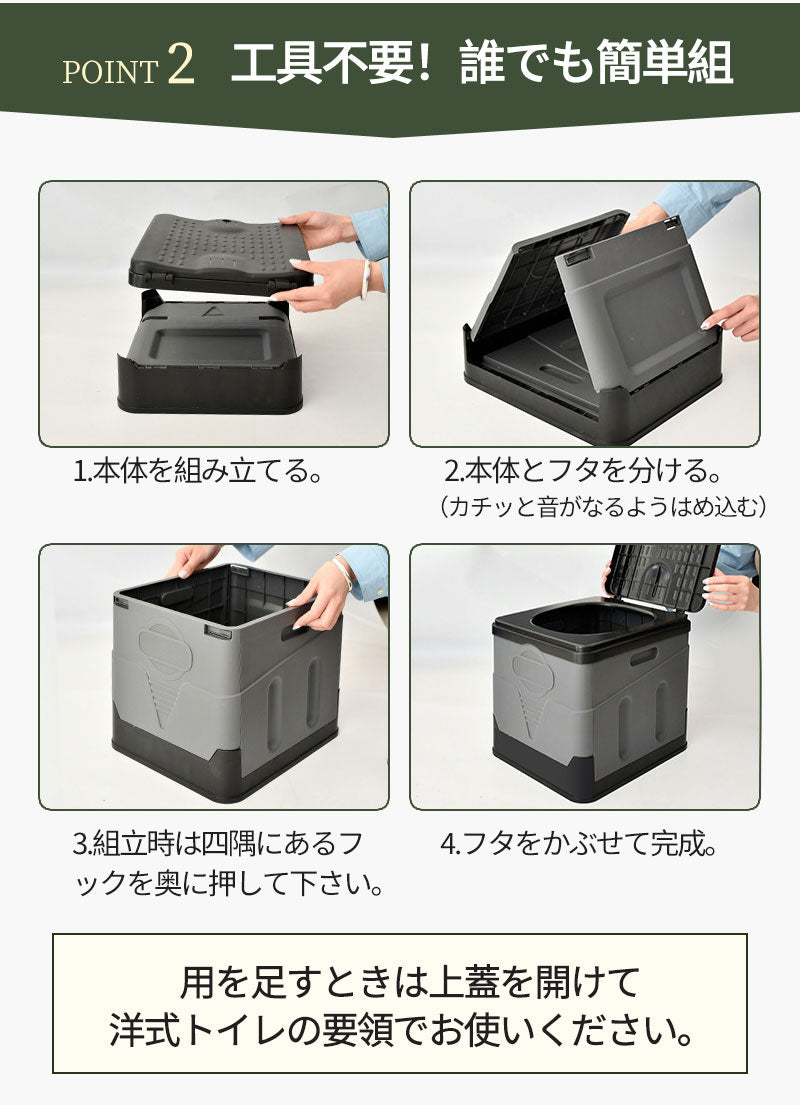 簡易トイレ 防災グッズ 折りたたみ 災害用トイレ 非常用 非常用トイレ 携帯トイレ アウトドア 災害 災害用 キャンプ 防災用品 防災トイレ ポータブルトイレ hwmt-001