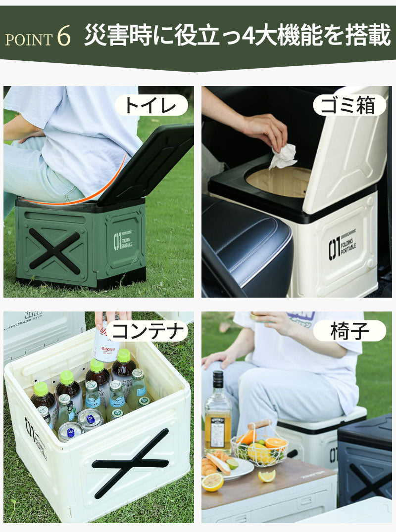 簡易トイレ 防災グッズ 折りたたみ 災害用トイレ 非常用 非常用トイレ 携帯トイレ アウトドア 災害 災害用 キャンプ 防災用品 防災トイレ ポータブルトイレ hwmt-002