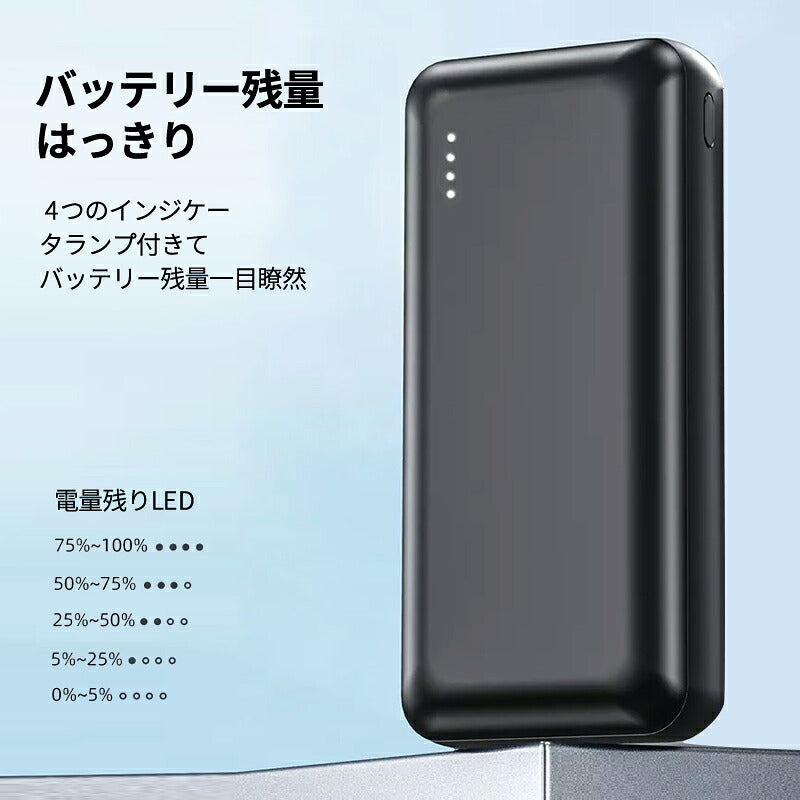 モバイルバッテリー 20000mAh 大容量 軽量 小型 薄型 充電 バッテリー 携帯充電器 持ち運び 充電器 スマホ  アンドロイド アイフォン 大容量モバイルバッテリー iPhone  Android 対応 急速充電器 pse認証 防災 停電