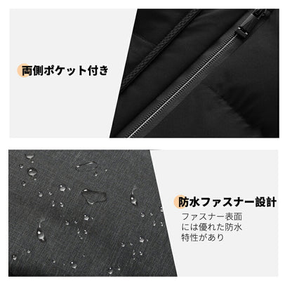 電熱ベスト 三段階調節  加熱 25000mAhバッテリー ヒーターベスト 加熱ベスト 前後独立 防寒 USB給電 薄型 洗濯可能 インナー メンズ レーディス　男女兼用 電熱ジャケット 防寒着 アウター 充電式 軽量 ヒートベスト