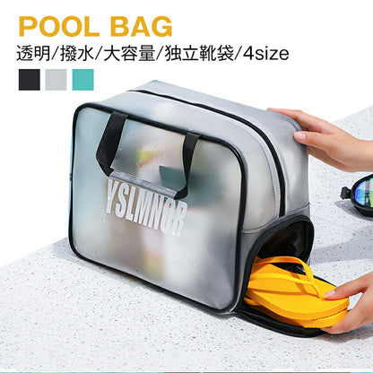 プールバッグ スイミングバッグ 子供 レディース 防水 透明 スイムバッグ 水泳バッグ キッズ 男の子 女の子 トートバッグ 子供 大人兼用 かばん スイミングpoolbag-001
