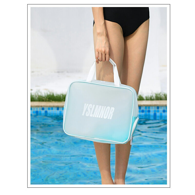 プールバッグ スイミングバッグ 子供 レディース 防水 透明 スイムバッグ 水泳バッグ キッズ 男の子 女の子 トートバッグ 子供 大人兼用 かばん スイミングpoolbag-001