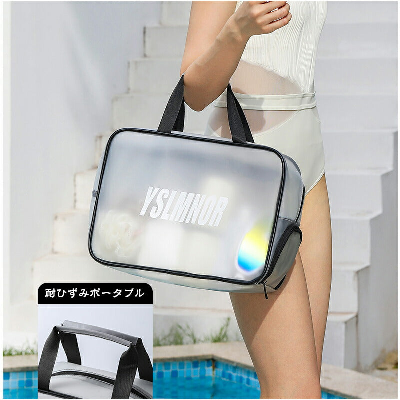 プールバッグ スイミングバッグ 子供 レディース 防水 透明 スイムバッグ 水泳バッグ キッズ 男の子 女の子 トートバッグ 子供 大人兼用 かばん スイミングpoolbag-001