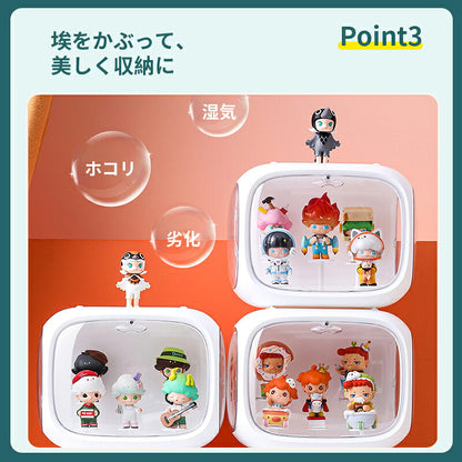 収納 高品質 コレクション ボックス コレクションケース クリアケース 透明展示ケース 積み重ね可能 扉付き 組み立て式 透明 アクリル ケース ボックス コレクションケース コレクションボックス