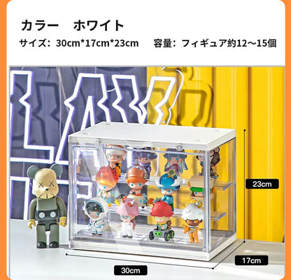 フィギュアケース 収納 高品質 コレクションケース リアケース コレクション ボックス ク透明展示ケース 扉付き 組み立て式 透明 積み重ね可能 アクリル ケース ボックス コレクションケース コレクションボックス アクリルケース
