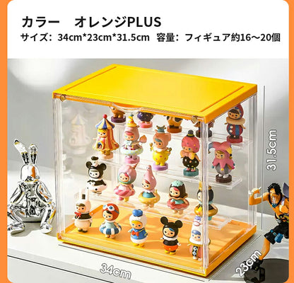 フィギュアケース 収納 高品質 コレクションケース リアケース コレクション ボックス ク透明展示ケース 扉付き 組み立て式 透明 積み重ね可能 アクリル ケース ボックス コレクションケース コレクションボックス アクリルケース