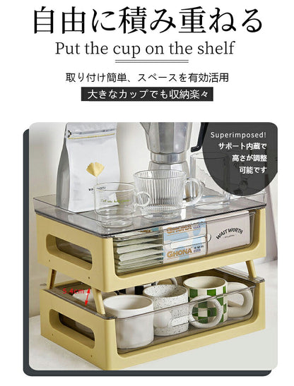 卓上整理ボックス 引き出し 横 モノトーン 収納 ボックス 小物入れ プラスチック 収納用品 省スペース オフィス レターボックス 事務用品 小物収納 整理整頓 デスク周り 小物ケース おしゃれ 持ち手レターケース 2段