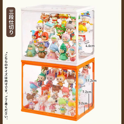 フィギュアケース 収納 高品質 コレクションケース 積み重ね可能 コレクション ボックス クリアケース 透明展示ケース 扉付き 組み立て式 透明 アクリル ケース ボックス コレクションケース コレクションボックス アクリル ケース