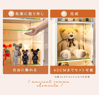 コレクションケース シェルフ 収納 コンパクト 棚 コレクションシェルフ フィギュア おもちゃ ディスプレイ アクリルフィギュア コレクションボード アクリルスタンド コレクション グッズ 壁面収納 大型 ディスプレイラック