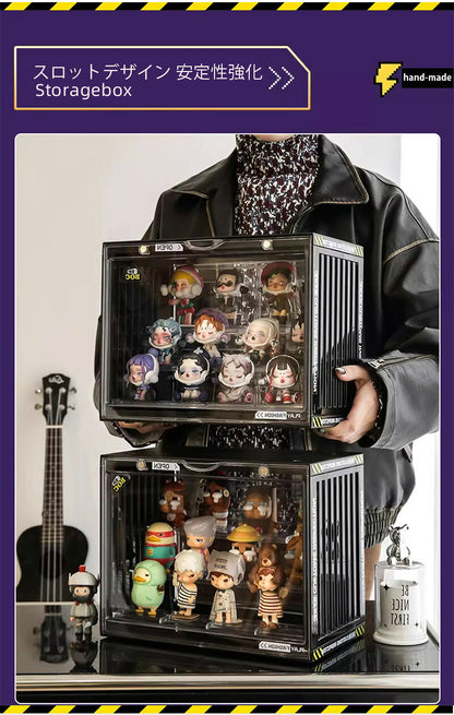 フィギュアケース 収納 コレクション ボックス 高品質 コレクションケース クリアケース 透明展示ケース 積み重ね可能 扉付き 組み立て式 透明 アクリル ケース ボックス コレクションケース コレクションボックス アクリルケース