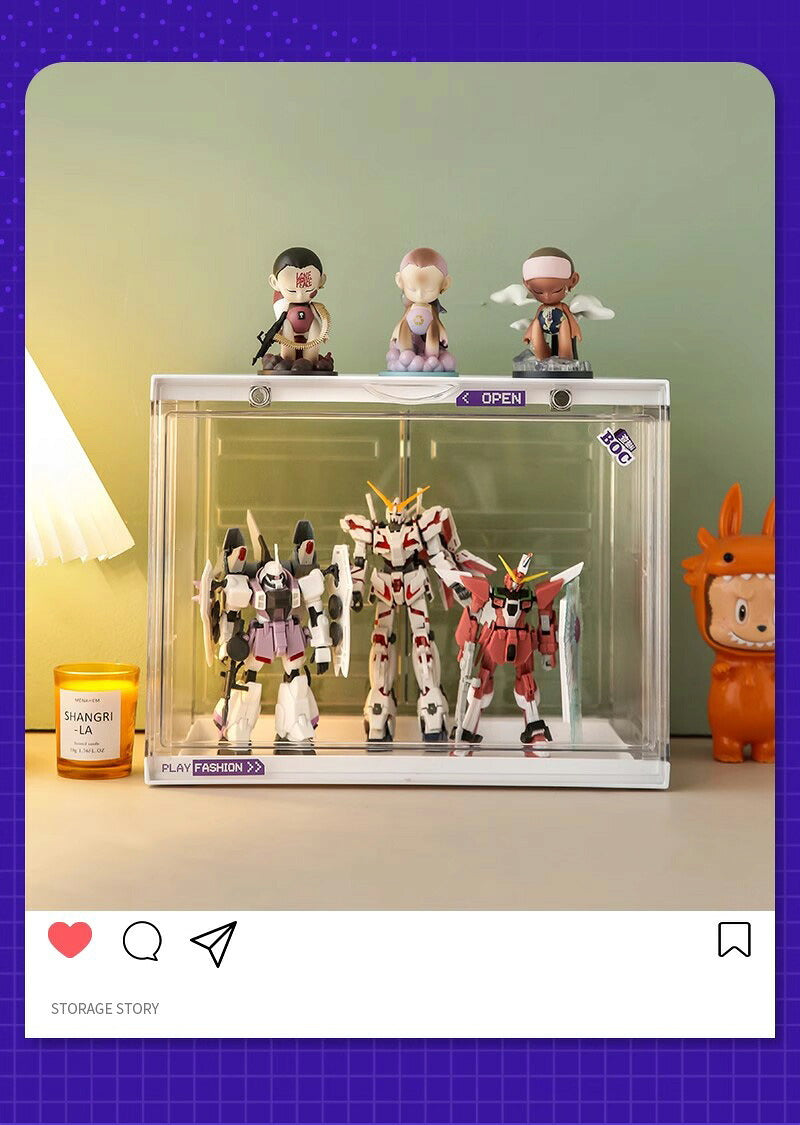 フィギュアケース 収納 コレクション ボックス 高品質 コレクションケース クリアケース 透明展示ケース 積み重ね可能 扉付き 組み立て式 透明 アクリル ケース ボックス コレクションケース コレクションボックス アクリルケース