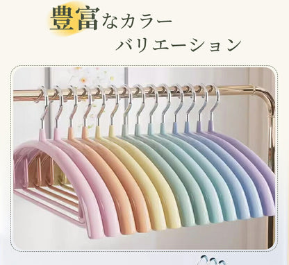 すべらない ハンガー 30本セット 多機能すべらない 滑り止め PVCコーティング 防水 型崩れ防止 肩 跡がつかない 型くずれしにくい すべりにくい 物干し スリム お洒落着 コート 収納 おしゃれ スリム PVC特殊ラバー加工 洗濯 衣類