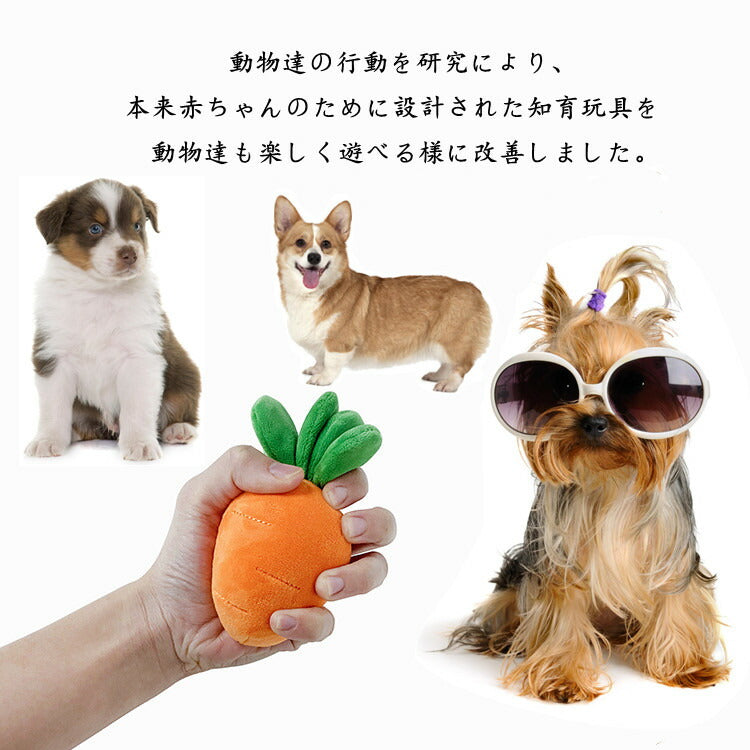 【犬 おもちゃ 人参】ペット おもちゃ犬 ペット用品 いぬ 猫 ねこ にんじん畑 犬 おもちゃ ノーズワーク にんじん 収穫 知育玩具 可愛い ぬいぐるみ 人参rt10001