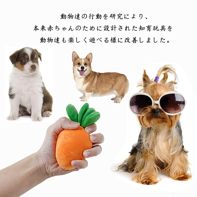 ペット おもちゃ 犬 ペット用品 いぬ 猫 ねこ にんじん畑 犬 ノーズワーク にんじん 収穫 知育玩具 ぬいぐるみ 人参 正規品 キノコ 茸狩り トイ 遊び場所 性格改善 運動不足 ストレス解消 犬歯磨き 新作 犬 おもちゃ ノーズワーク