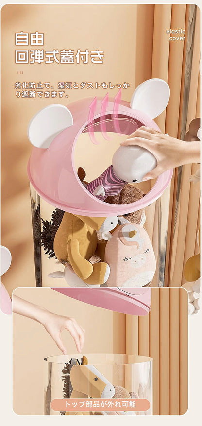ぬいぐるみ 収納 収納ボックス 収納ケース ディスプレイ コレクションケース 収納ケース 収納ボックス コレクション ぬいぐるみ 収納式ポケット おしゃれ 収納ケース ビニール 大容量 収納 見せる収納 小物