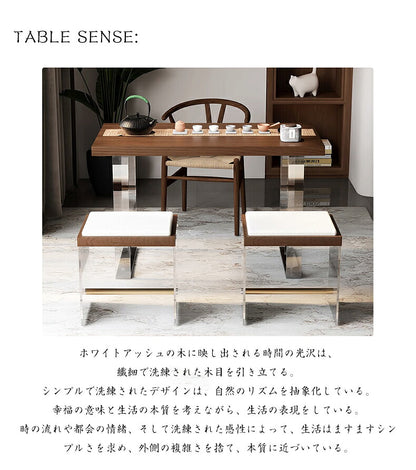 センターテーブル リビングテーブル アッシュ材 ローテーブル アクリル製脚立 北欧 松木 アッシュ ダイニング テーブル お茶 100％木製 無垢 新生活 カフェテーブル ウッドテーブル 高品質 高級感 幅80/140cm