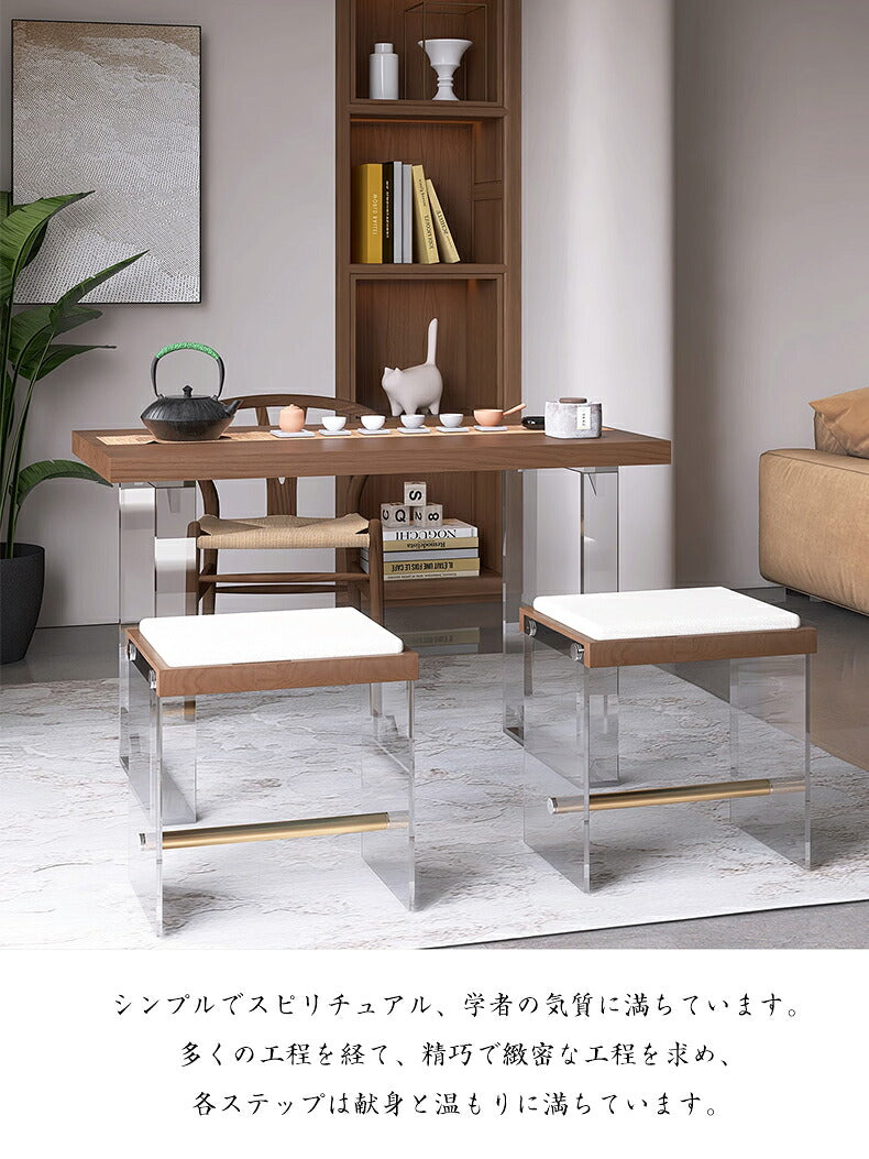 センターテーブル リビングテーブル アッシュ材 ローテーブル アクリル製脚立 北欧 松木 アッシュ ダイニング テーブル お茶 100％木製 無垢 新生活 カフェテーブル ウッドテーブル 高品質 高級感 幅80/140cm